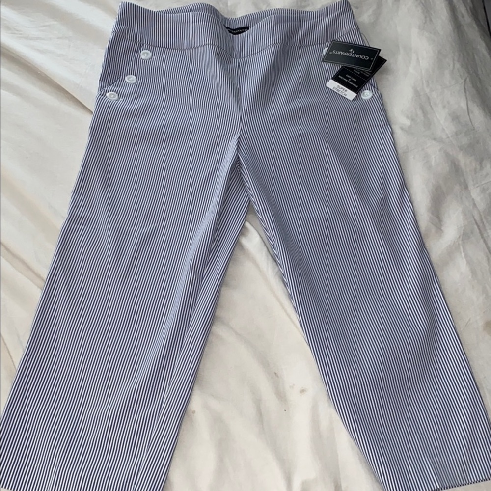 Super stretchy blue capris